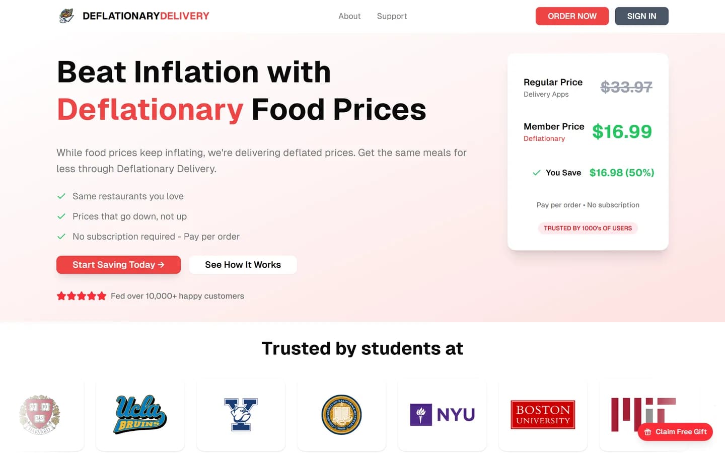 Deflationary Delivery screenshot